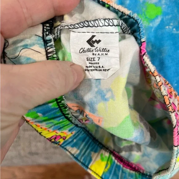 80’s true VTG neon kids Graphic Shorts-7 - Picture 4 of 7